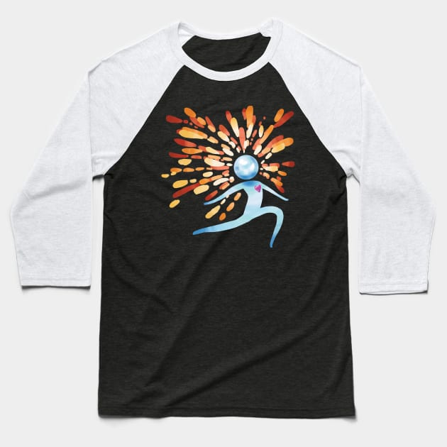 Falling Stars Baseball T-Shirt by nscerra